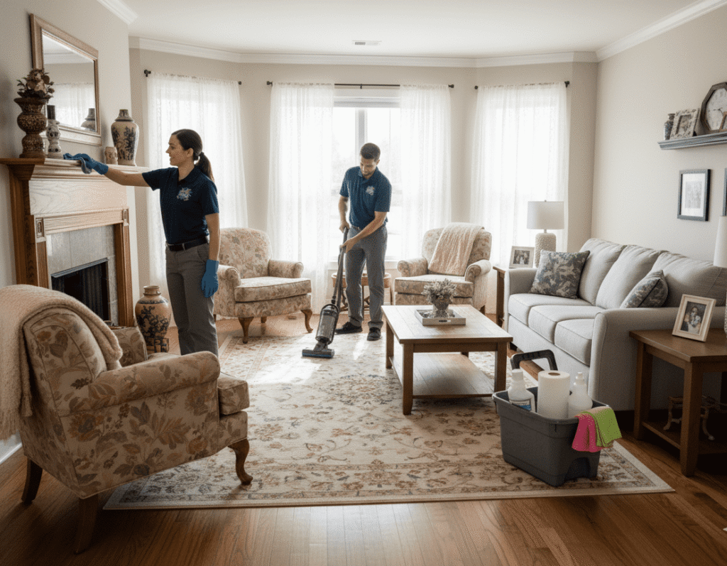 Professional house cleaning services McMinnville TN Warren County - ValuePro cleaning team