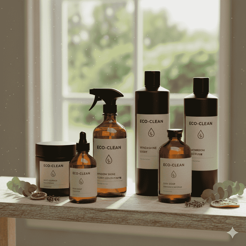 Eco-friendly cleaning products used by ValuePro Cleaning