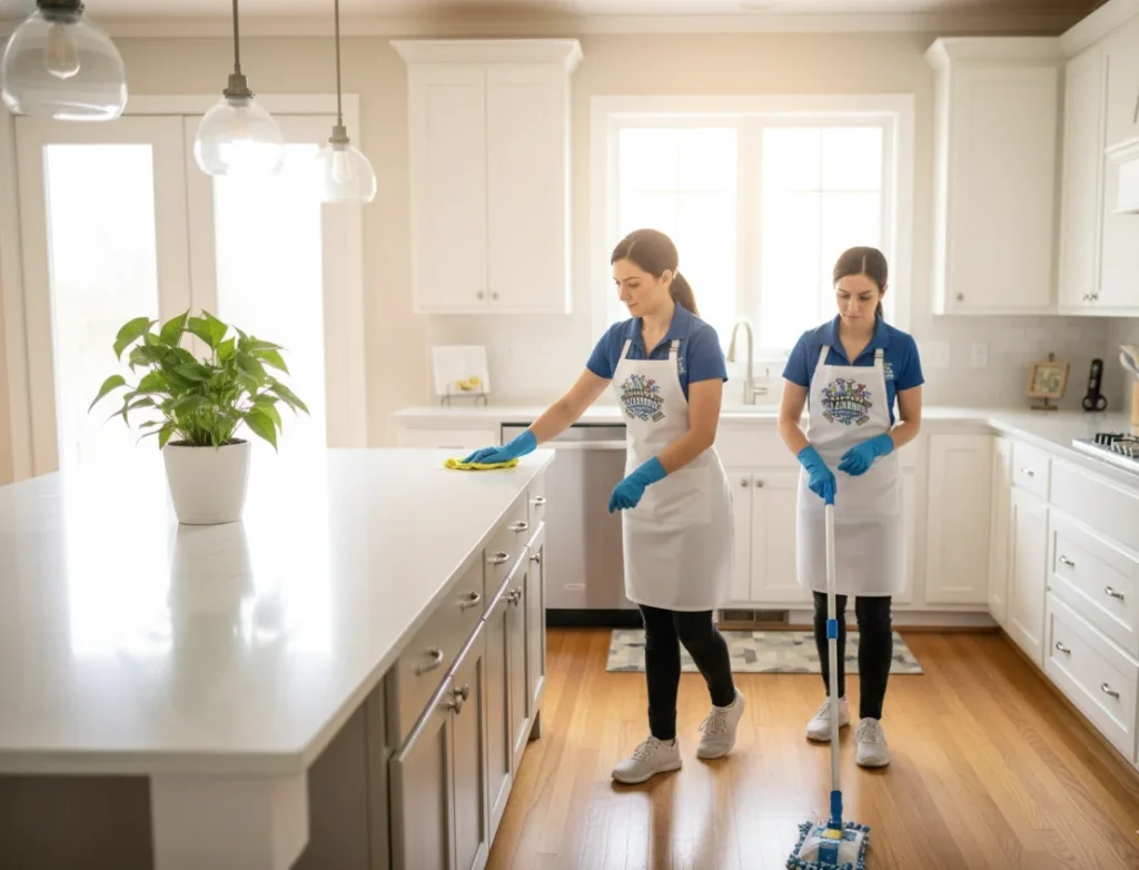 ValuePro maid service team cleaning a home in Springfield Missouri